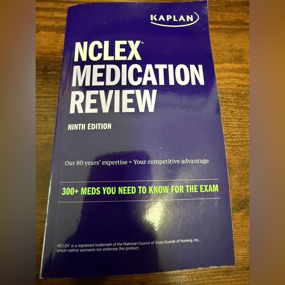 Kaplan NCLEX Medication Review Book in Blue